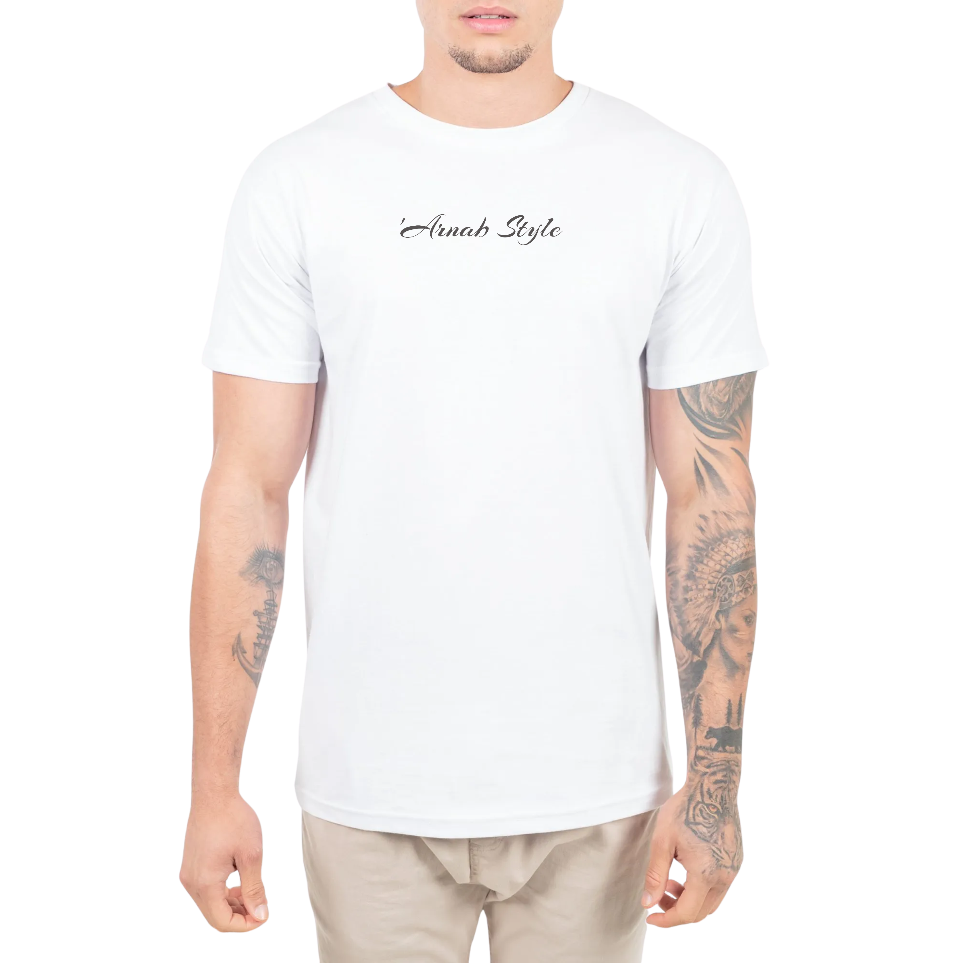 Camiseta Tradicional Masculina Branca 100... Camiseta Tradicional Masculina Branca 100...
